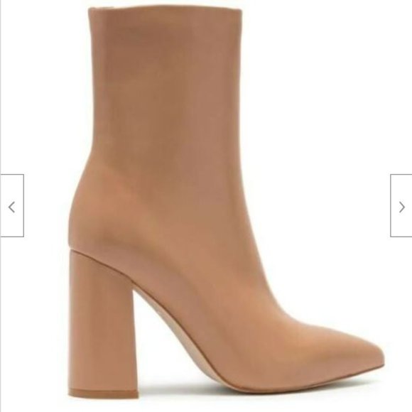 JEFFREY CAMPBELL Lorine Pointed Toe Block Heel Boot Sz 5.5